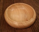 Small iroko bowl by Wood Cave