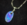 3.75ct Australian blue purple precious opal necklace by Wood Cave